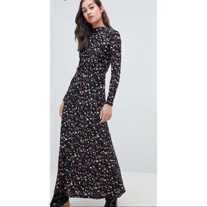 JDY long sleeved floral maxi dress